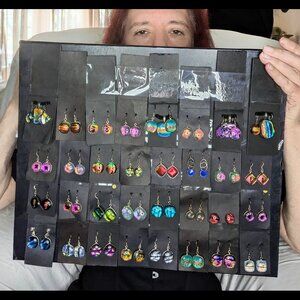 UNLISTED Solid Sterling Silver Earrings with Swarovski Rivoli -- for POSH SHOW